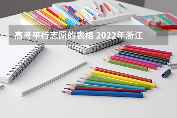 高考平行志愿的表格 2022年浙江省高考志愿填报流程图解（最详细步骤）