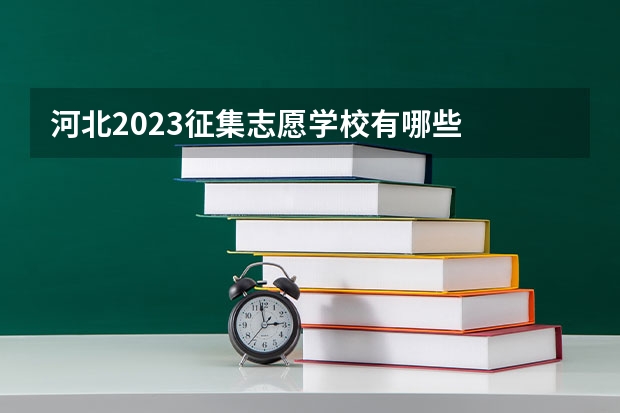 河北2023征集志愿学校有哪些