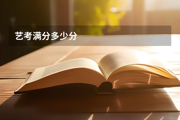 艺考满分多少分