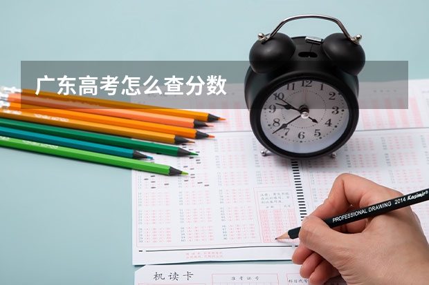 广东高考怎么查分数