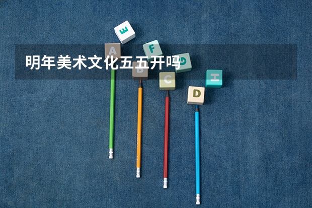 明年美术文化五五开吗