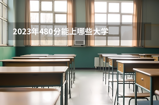 2023年480分能上哪些大学
