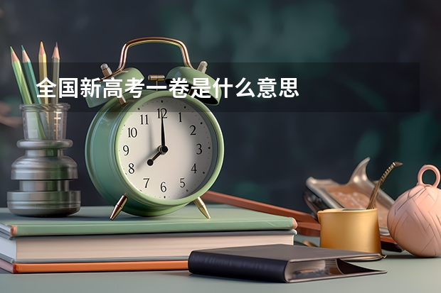全国新高考一卷是什么意思