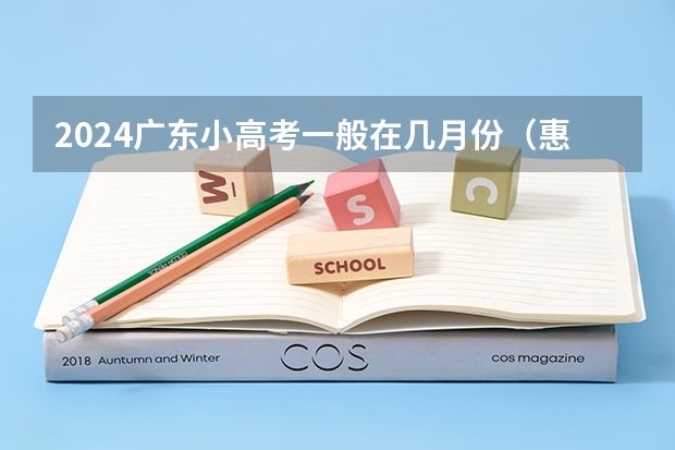 2024广东小高考一般在几月份（惠州市卫生学院小高考录取分数线）