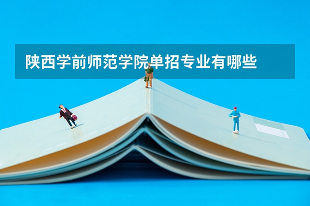 陕西学前师范学院单招专业有哪些