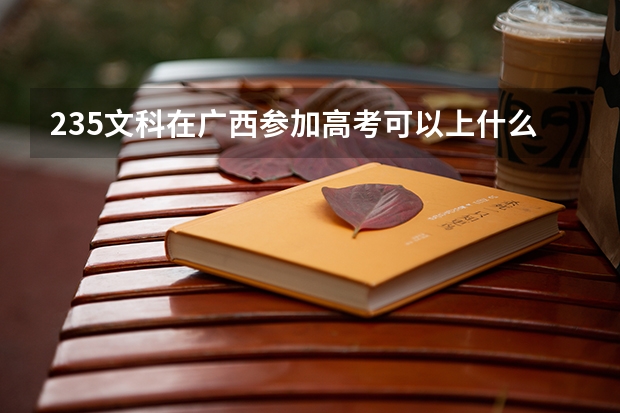 235文科在广西参加高考可以上什么大学