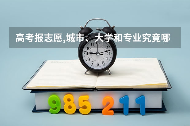 高考报志愿,城市、大学和专业究竟哪个应该优先考虑?