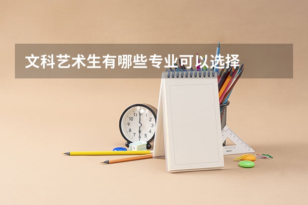 文科艺术生有哪些专业可以选择