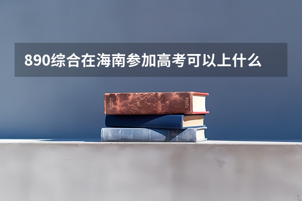 890综合在海南参加高考可以上什么大学