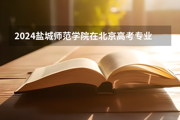 2024盐城师范学院在北京高考专业招生计划人数预测
