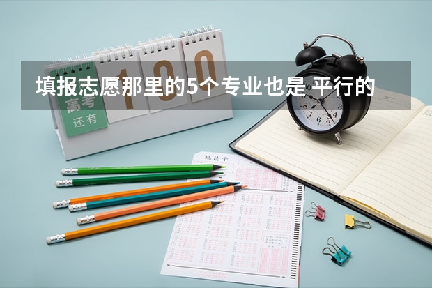 填报志愿那里的5个专业也是 平行的 吗?