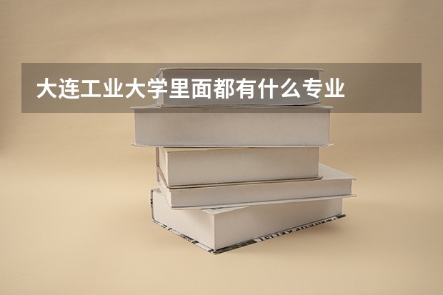 大连工业大学里面都有什么专业