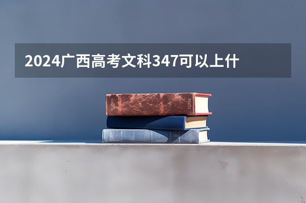 2024广西高考文科347可以上什么大学