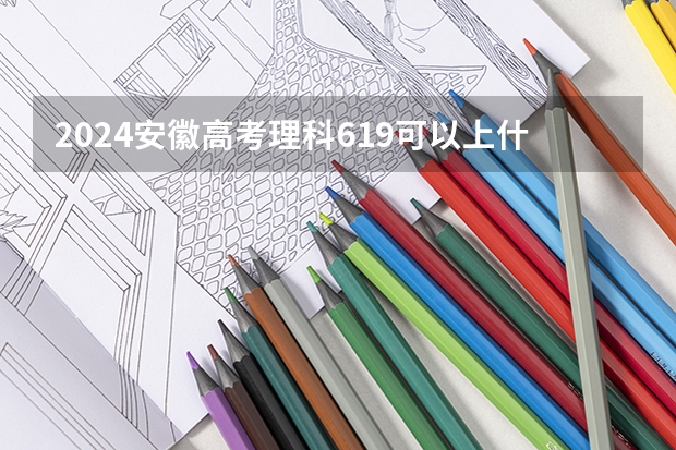 2024安徽高考理科619可以上什么大学
