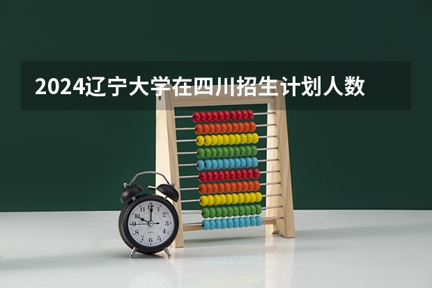2024辽宁大学在四川招生计划人数