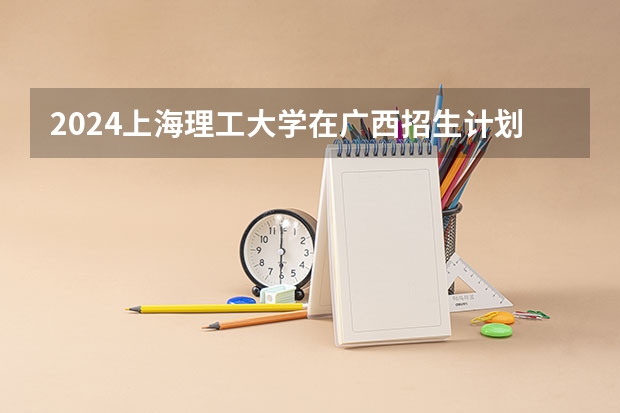 2024上海理工大学在广西招生计划人数