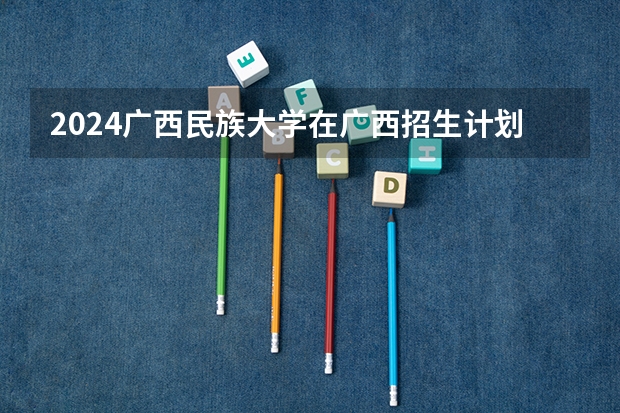 2024广西民族大学在广西招生计划人数