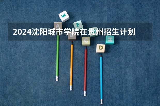 2024沈阳城市学院在贵州招生计划人数