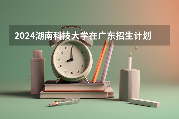 2024湖南科技大学在广东招生计划人数