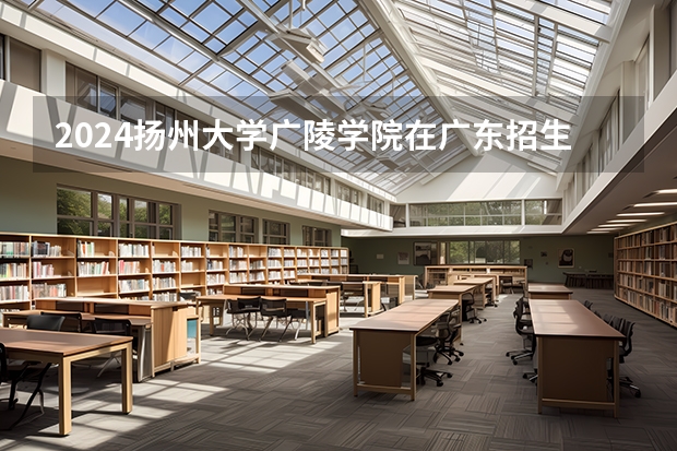 2024扬州大学广陵学院在广东招生计划人数