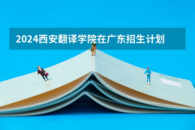 2024西安翻译学院在广东招生计划人数