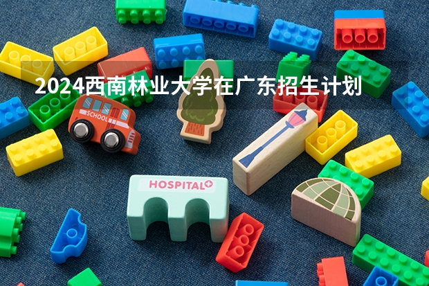 2024西南林业大学在广东招生计划人数