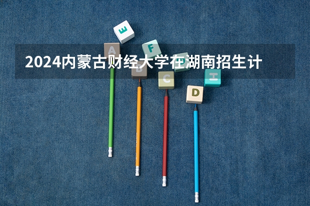 2024内蒙古财经大学在湖南招生计划人数