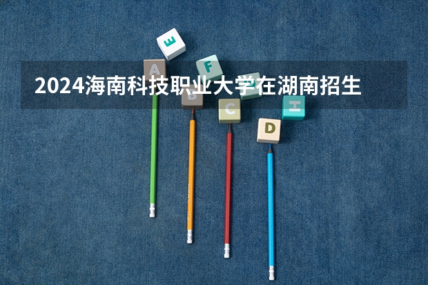 2024海南科技职业大学在湖南招生计划人数
