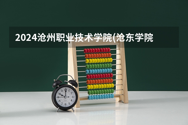 2024沧州职业技术学院(沧东学院)在河北招生计划人数