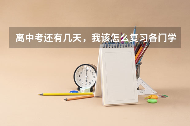离中考还有几天，我该怎么复习各门学科？急用