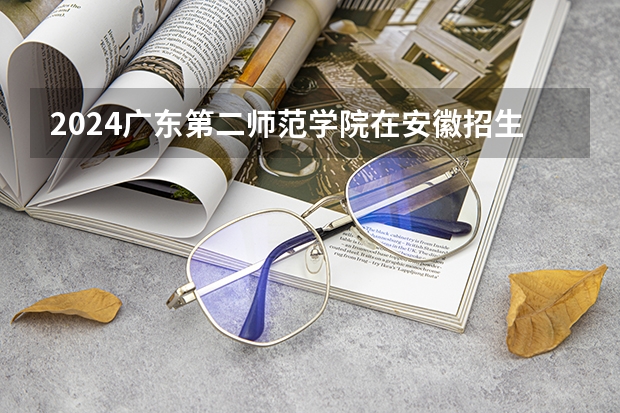 2024广东第二师范学院在安徽招生计划人数