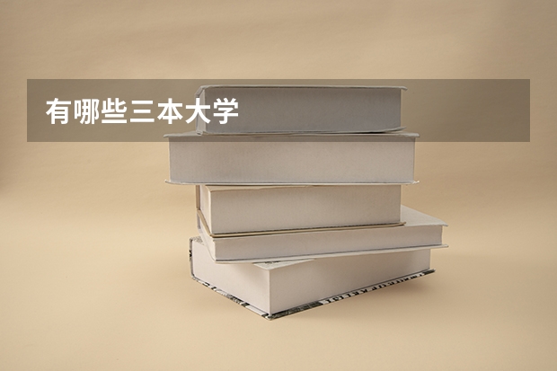 有哪些三本大学