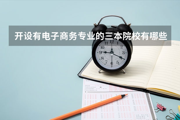 开设有电子商务专业的三本院校有哪些?