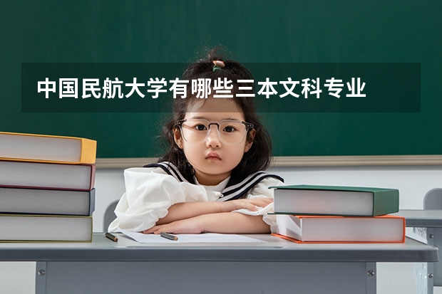 中国民航大学有哪些三本文科专业