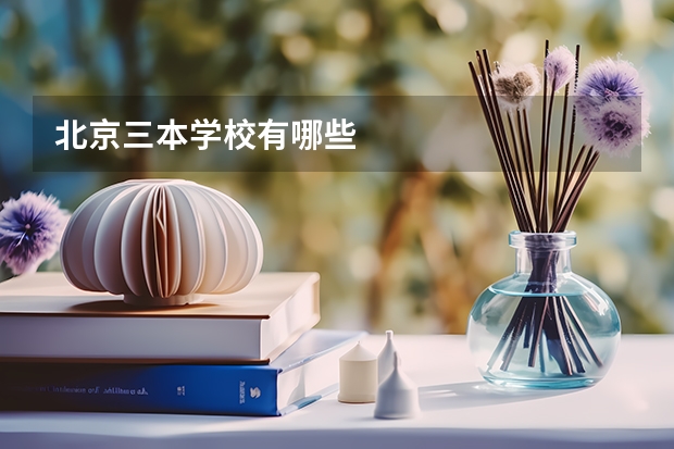 北京三本学校有哪些