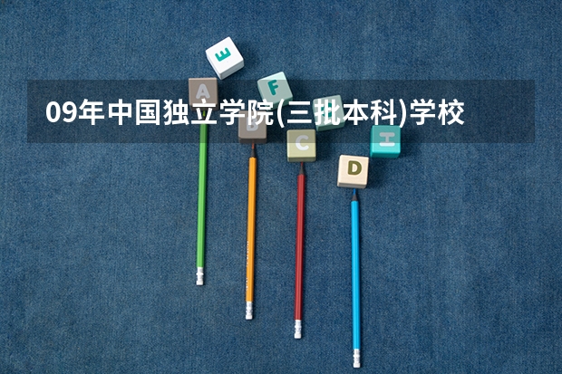09年中国独立学院(三批本科)学校排名 急!!! 文科三本大学排名