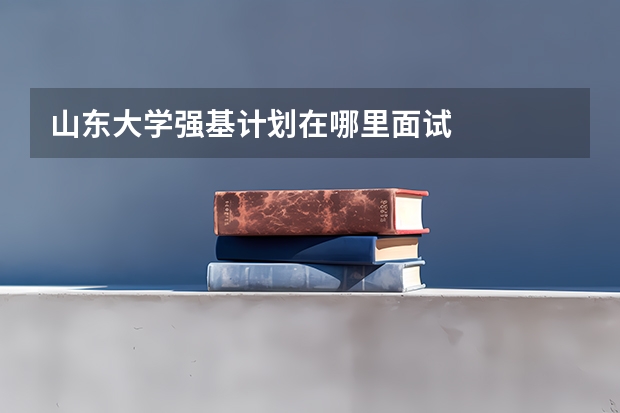 山东大学强基计划在哪里面试