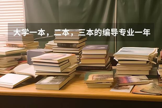 大学一本，二本，三本的编导专业一年的学费分别是多少