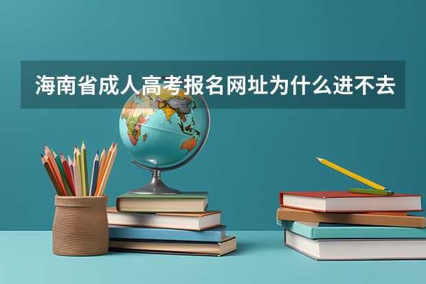 海南省成人高考报名网址为什么进不去？