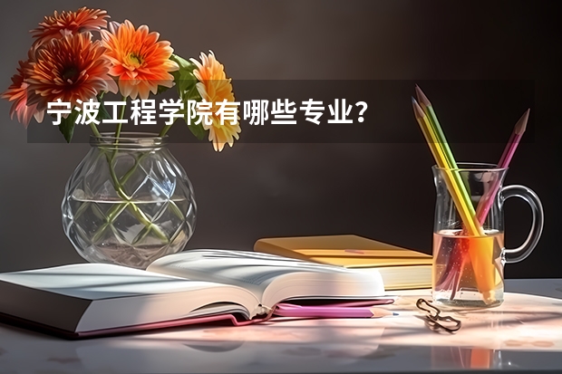 宁波工程学院有哪些专业？