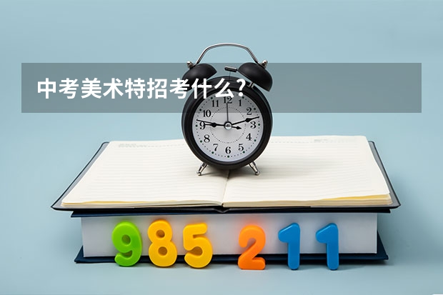 中考美术特招考什么?