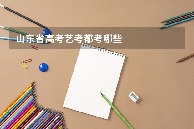 山东省高考艺考都考哪些