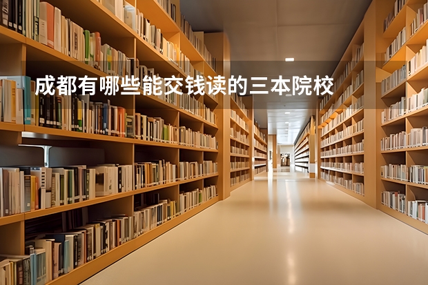 成都有哪些能交钱读的三本院校