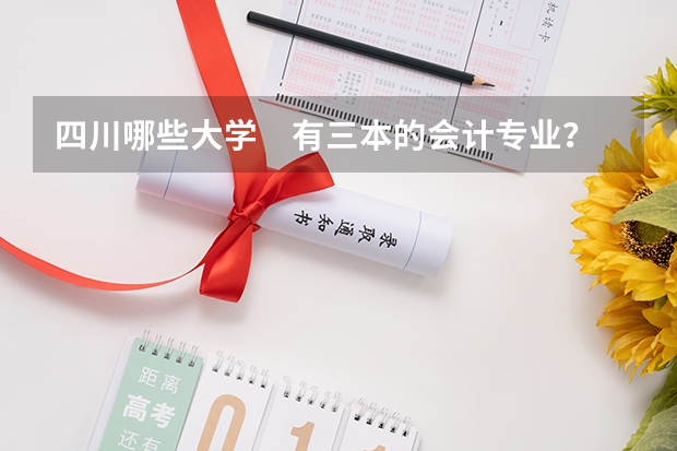 四川哪些大学　有三本的会计专业？