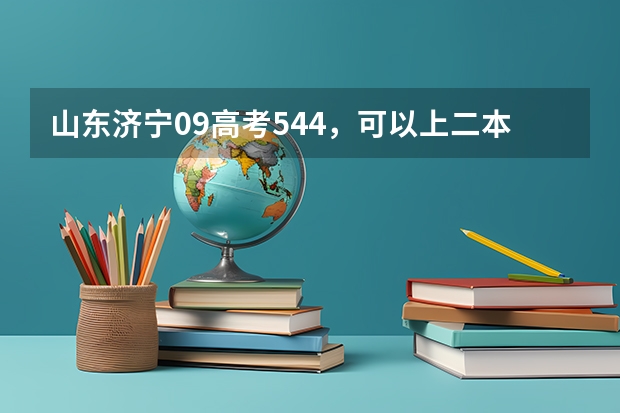 山东济宁09高考544，可以上二本吗？