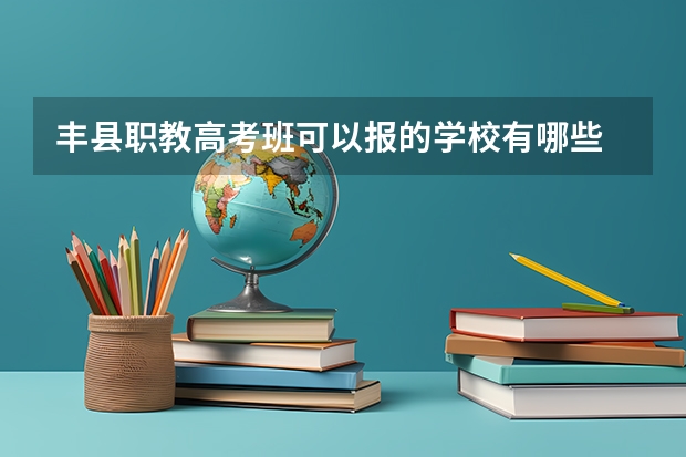 丰县职教高考班可以报的学校有哪些