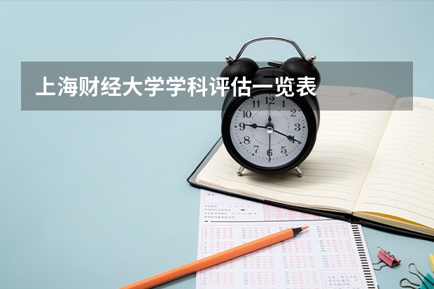 上海财经大学学科评估一览表