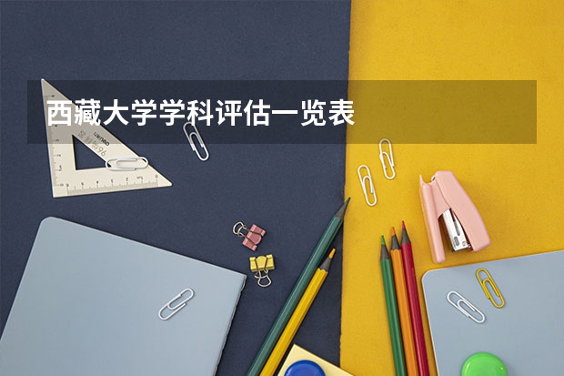西藏大学学科评估一览表