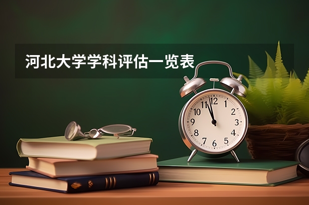 河北大学学科评估一览表