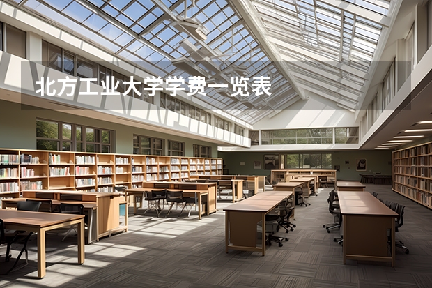 北方工业大学学费一览表